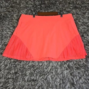 Under Armour Tennis Skirt Womens XL Pink Pleated Mesh Shorts HeatGear Athletic - Picture 1 of 6