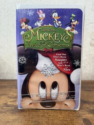 NEW Demo Copy Item Mickey’s Twice Upon A Christmas VHS Tape  New Sealed Foto 1 de 4