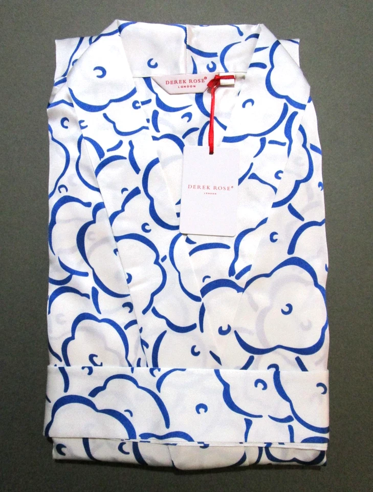 DEREK ROSE WOMEN'S LUXURY DRESSING GOWN - 100% SILK - RRP. £645  BRINDISI KIMONO - Image 1 of 4