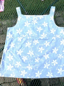 Hanna Anderson Top Floral Light Blue Girls 150/ Woman XS - Picture 1 of 6