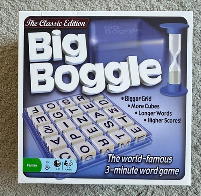 BIG BOGGLE Classic Edition Word Game - Family Game Night - EXC - Image 1 of 3