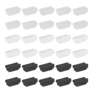 0.6 Inch Dust Plug, 30 Pcs Anti Dust Plug Cover, Black/White/Clear - Zdjęcie 1 z 6