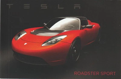 Red 2009 Tesla Roadster Color Sales Brochure - Image 1 of 4