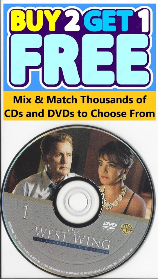 The West Wing (DVD) Sixth Season 6 Disc 1 Replacement Disc Single Disc - Image 1 of 1