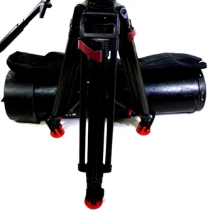 SACHTLER HD CF CARBON FIBER 5590 SYSTEM MIDSPREDE 7007 AIRTUBE BAG SERVICED 59Lb - Picture 1 of 8
