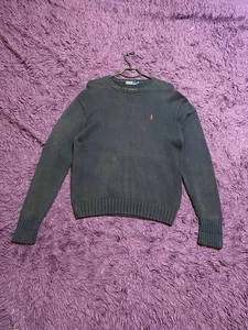 Ralph Lauren Suéter Hombres Mujeres XL Manga Larga Tejido Poni Cárdigan Raro Crashido - Imagen 1 de 18