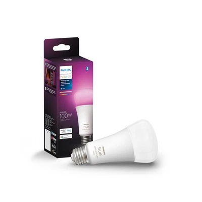Hue White and Color Ambiance Smart LED Light Bulb 100W Equivalent Dimmable - Image 1 of 4