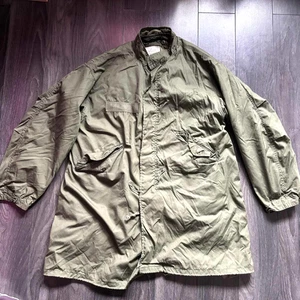 Vintage Retro Fishtail  Parka Long Windbreaker Coat  M green - Picture 1 of 9