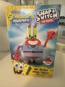 2025 SPONGEBOB SQUAREPANTS SNAP & SWITCH 129 PC BUILD SET MR KRABS BLOCK FIGUR - Bild 1 von 4