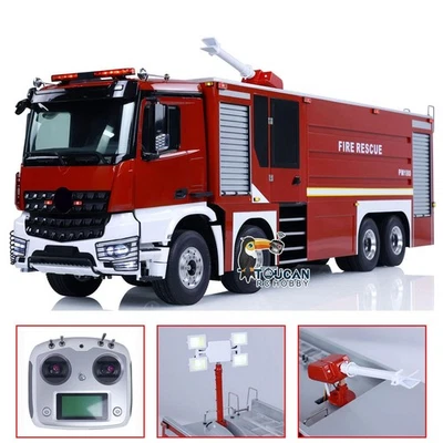 8x4 1/14 RC Fire Fighting Truck Fire Sprinkler Vehicles Sounds - Image 1 of 4