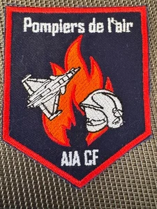 ECUSSON PATCH SAPEURS POMPIERS DE L’AIR. AIA CF  (ÉCU 86) - Picture 1 of 2