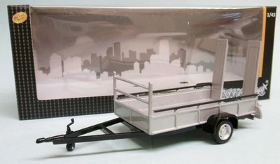 CARARAMA, Rimorchio a pianale 1 asse, 1/43,  CAR251TTDB - Immagine 1 di 2
