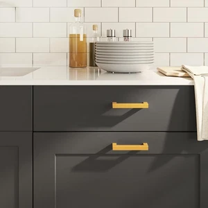 Maniglie per Mobili 10pz Oro 96mm in Acciaio Inox - Foto 1 di 5