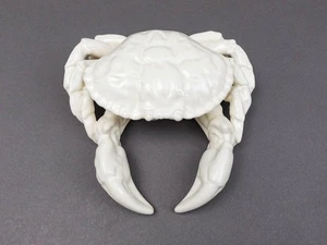 Oscar de la Renta Portugal weiß Porzellan Muschel Krabbe Deckel Gewürz Servierer - Bild 1 von 10