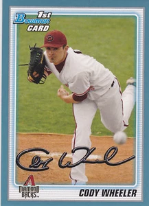 Cody Wheeler Arizona 2010 Bowman Draft Blue Border - Picture 1 of 1