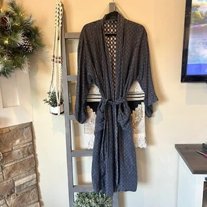 Christian Dior long 100% silk cardigan with belt One Size - Picture 1 of 6