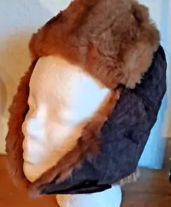 Fliegermütze FELLMÜTZE Mütze Wintermütze STETSON SYRAKUS Echtleder Braun Fell - Bild 1 von 9