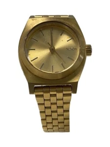 Reloj de cuarzo para hombre NIXON THE SMALL TIME TELLER esfera dorada analógico de Japón - Imagen 1 de 6