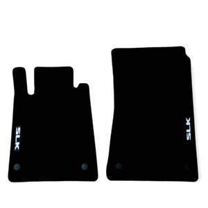 Front Car Floor Mats Velour For Mercedes SLK R171 Waterproof Carpet Liners 2pcs - Picture 1 of 12
