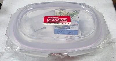 LocknLock Eco Ovenglass Glass Food Storage Containers with Airtight lids 850ml - Image 1 of 4