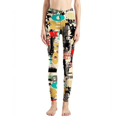 Leggings de yoga de cintura alta estampados para mujer Pantalones casuales de los 80 Capri suave como la mantequilla Foto 1 de 4