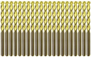 Masonry Drill Bit Set 1/4" Carbide Tip Golden Flute Drill Concrete Masonry-20Pcs - Picture 1 of 11