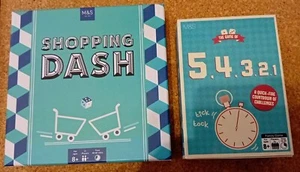 M&S "Shopping Dash" Board Game & "5.4.3.2.1" Family Game..Both Age 8+...Both New - Picture 1 of 9