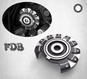 Fit H-D 2007-16 TOURING Smashing Gear Contrast Cut Starter Motor End Cover - Picture 1 of 8