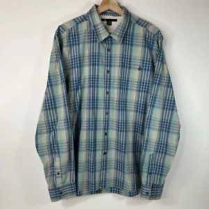 Volcom Button Up Shirt Long Sleeve Plaid Mens Large L - Picture 1 of 13