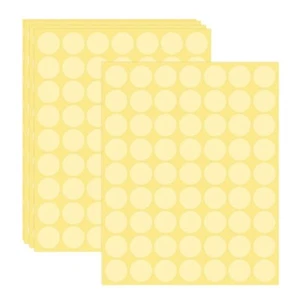252 Pcs Clear Retail Package Seals 1"Inch Transparent Round Circle Wafer Sticker - Picture 1 of 5