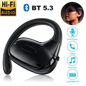 Bluetooth 5.3 Headset Wireless Earbud Ohrhörer Stereo Kopfhörer Ohrbügel - Bild 1 von 23