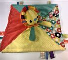 Bright Starts Taggies Lion security blanket lovey plush toy animal baby yellow