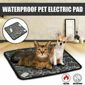 Puppy Heat Pad Electric Heated Mat Blanket Dog Cat Whelping Waterproof Bed Mat