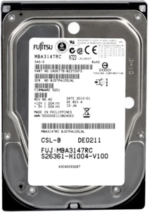 Hard Drive Fujitsu MBA3147RC S26361-H1004-V100 146GB 15000U/Min SAS 3.5 " Inch - Picture 1 of 3