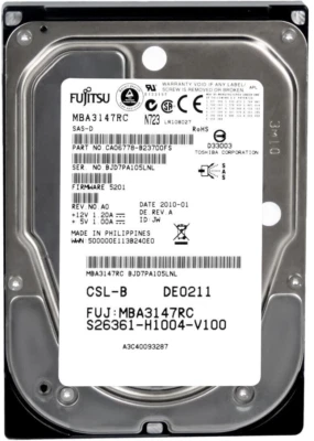 Hard Drive Fujitsu MBA3147RC S26361-H1004-V100 146GB 15000U/Min SAS 3.5 " Inch - Image 1 of 3