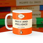 Pride and Prejudice - Jane Austen Penguin Book Cover Mug | Funny Mugs | Novel...