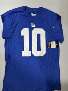 Eli Manning New York Giants Nike Tee Athletic Cut Youth blue shirt NWT - XL - Picture 1 of 5