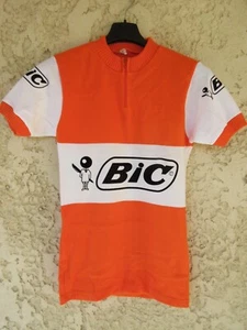 Maillot cycliste BIC orange 70's maglia jersey trikot vintage shirt camiseta 1 - Imagen 1 de 5