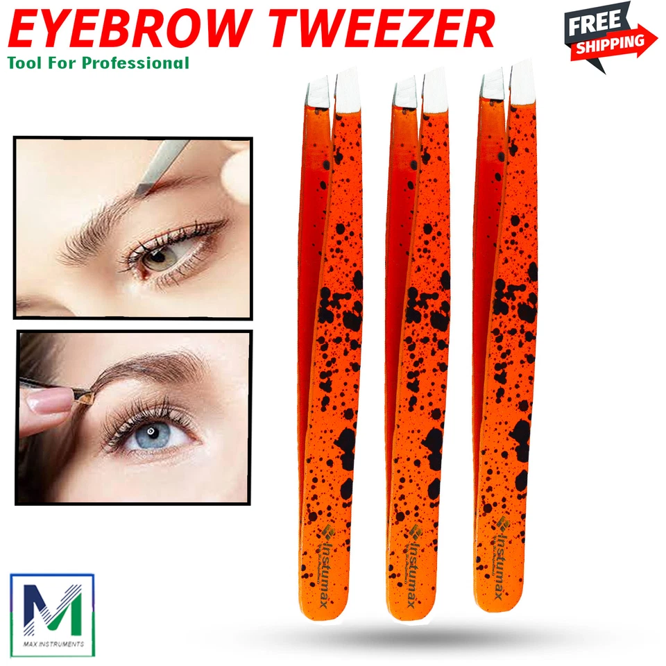 Eyebrow Styling Tweezers Slant Professional Beauty Eyebrow Hair Pluckers - Image 1 of 1