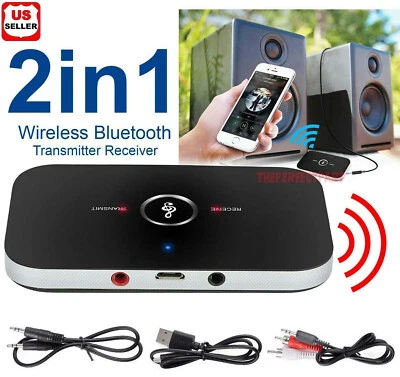 Bluetooth 5.0 Transmitter Receiver 2 IN 1 Wireless Audio 3.5mm Jack Aux Adapter - Image 1 of 4