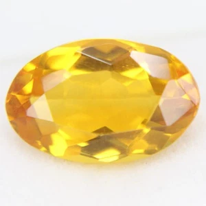 Pietre Preziose Sciolte Taglio Ovale 12,01 Ct Topazio Imperiale Naturale Giallo - Foto 1 di 4