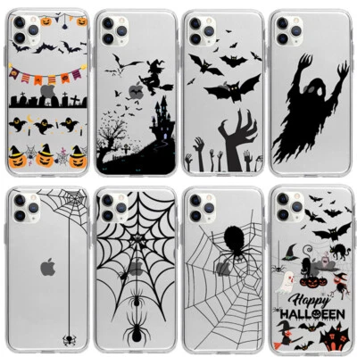 Creative Halloween Patterned Case for iPhone 16 15 14 13 12 11 Pro Max 12 13Mini - Image 1 of 4