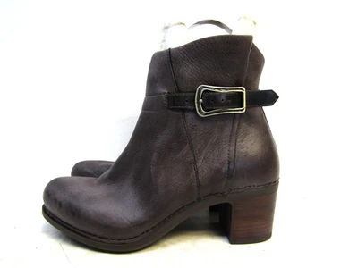 Dansko Womens Size 38 EUR Purple Leather Zip Ankle Fashion Boots Bootie - Image 1 of 4