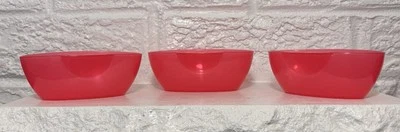 Tupperware Open House Collection Little Dippers Hang on Dip Cups Pink Set of 3 - Image 1 of 4