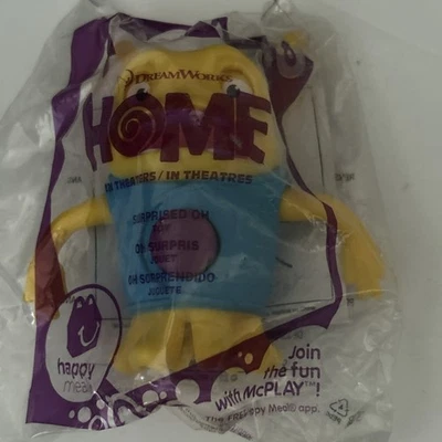 FIGURAS DE JUGUETE DREAMWORKS HOME, (2015) MCDONALD'S HAPPY FOOD NUEVAS EN PAQUETE Sorprendido Oh #6 Foto 1 de 4