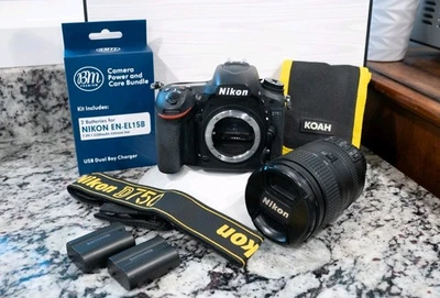 Nikon D750 24.3MP DSLR Camera Kit w/ NIKKOR 28mm 1.8 AF-S Lens, 4 Batteries  - Image 1 of 4