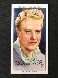 1938 Player's Film Stars Third Series #13 Nelson Eddy Excellent - Picture 1 of 2