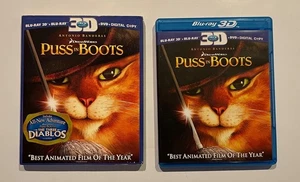 Puss in Boots (Blu-ray + 3D + DVD + Digital Copy, 2012, 3-Disc Set w Slipcover) - Picture 1 of 5