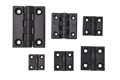 Scharnier Schaniere Türband Beschlag Hinge Angel Kunststoff Metall Türe schwarz - Bild 1 von 4