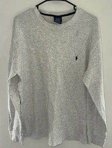 Polo Ralph Lauren Shirt Men’s XL Gray Long Sleeve Waffle Knit Thermal XL - Picture 1 of 6
